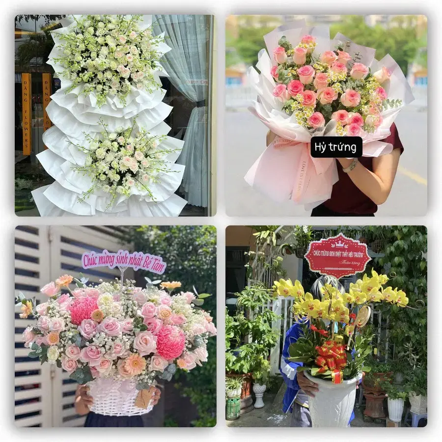 Mẫu hoa tươi tại Phú Lộc