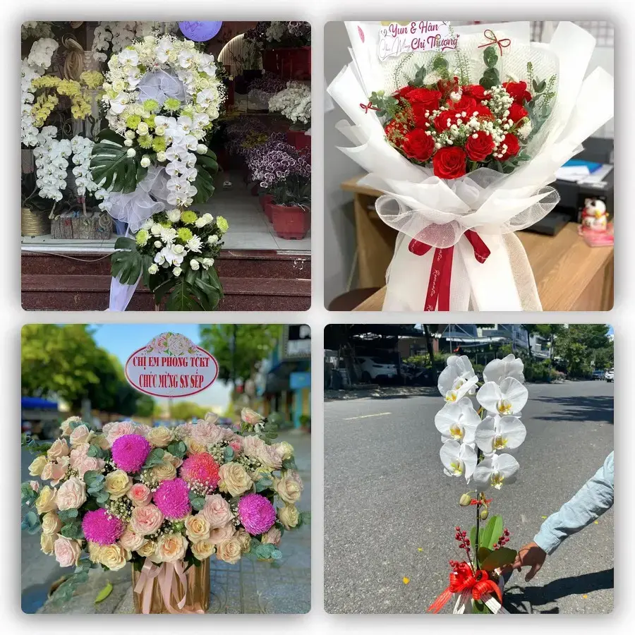 Mẫu hoa tươi tại Phú Mỹ