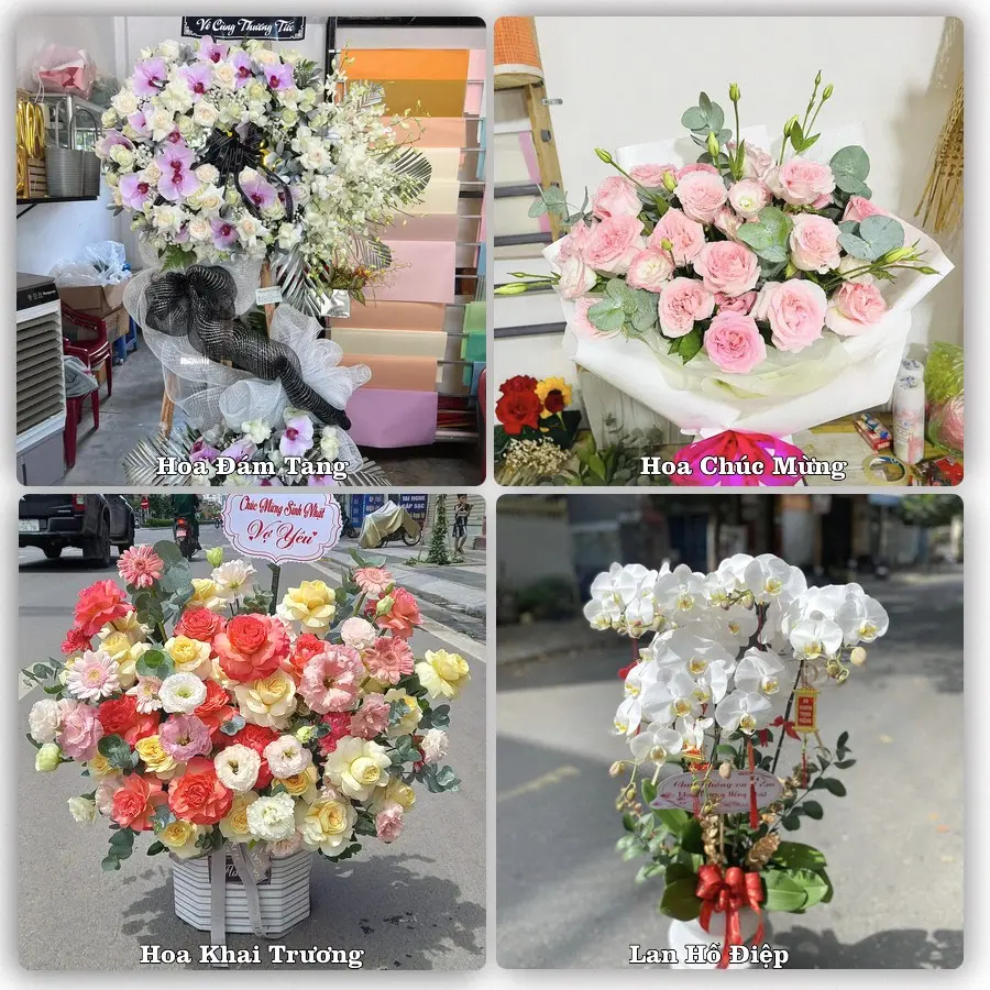 Mẫu hoa tươi giao tại Phú Thạnh, Tân Phú