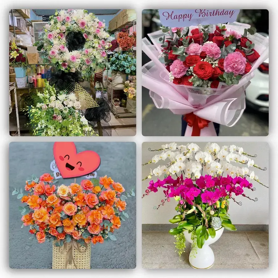 Mẫu hoa tươi tại Phú Thịnh