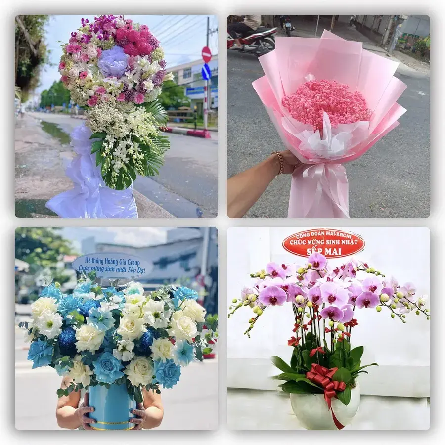 Mẫu hoa tươi tại Phú Thọ