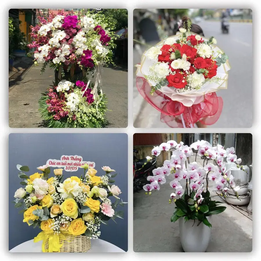 Mẫu hoa tươi tại Phúc Yên