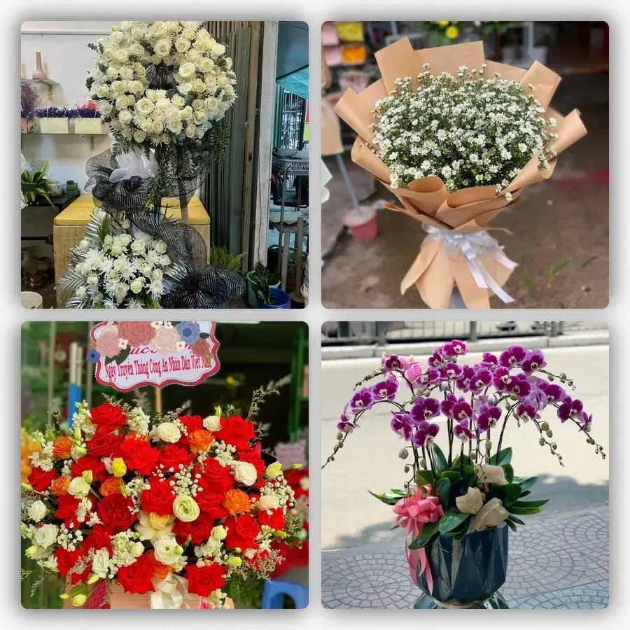 Mẫu hoa tươi tại Phước Bửu