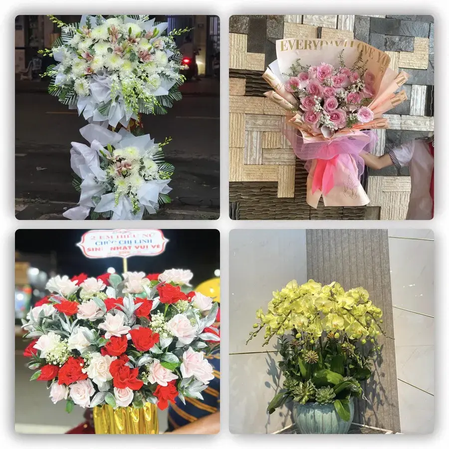 Mẫu hoa tươi tại Phước Cát