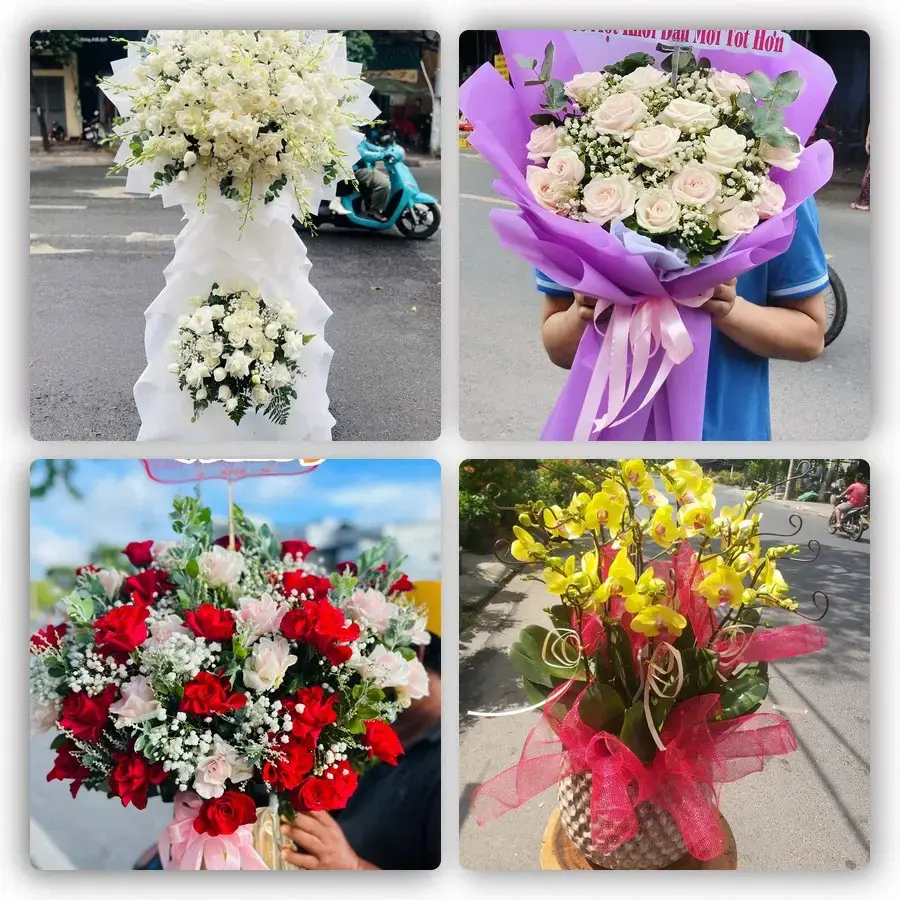 Mẫu hoa tươi tại Phương Sơn