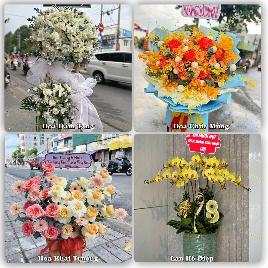 Mẫu hoa tươi dành cho khách đặt hoa tại Quận Bình Thạnh, TP.HCM