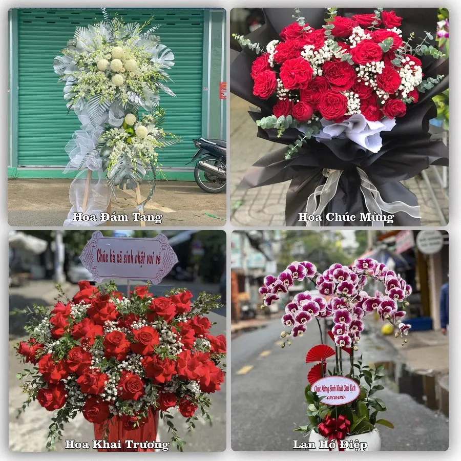 Mẫu hoa tươi dành cho khách đặt hoa tại Quận Cẩm Lệ, Đà Nẵng