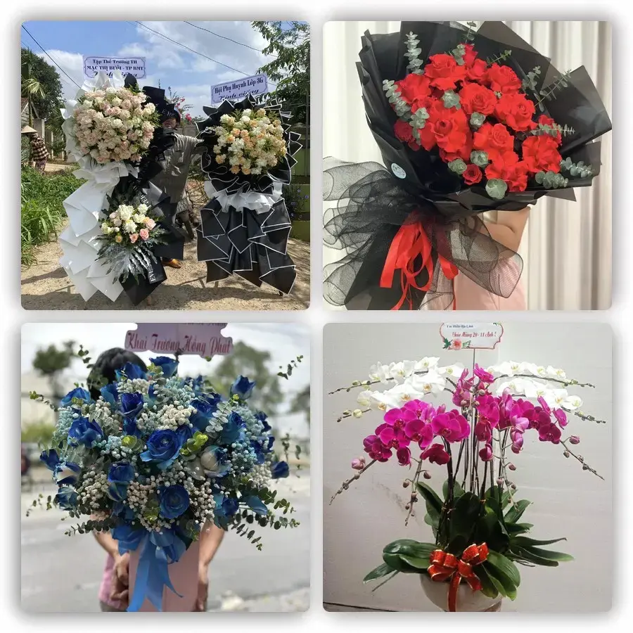 Mẫu hoa tươi tại Quất Lâm