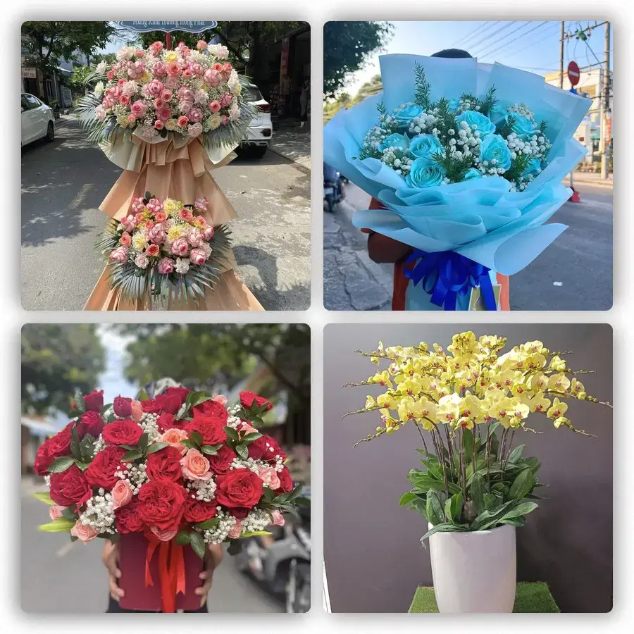 Mẫu hoa tươi tại Quới Thành