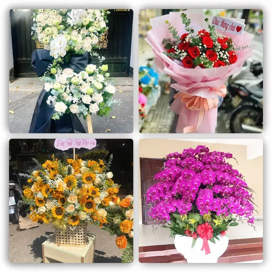 Mẫu hoa tươi tại Quỳ Hợp