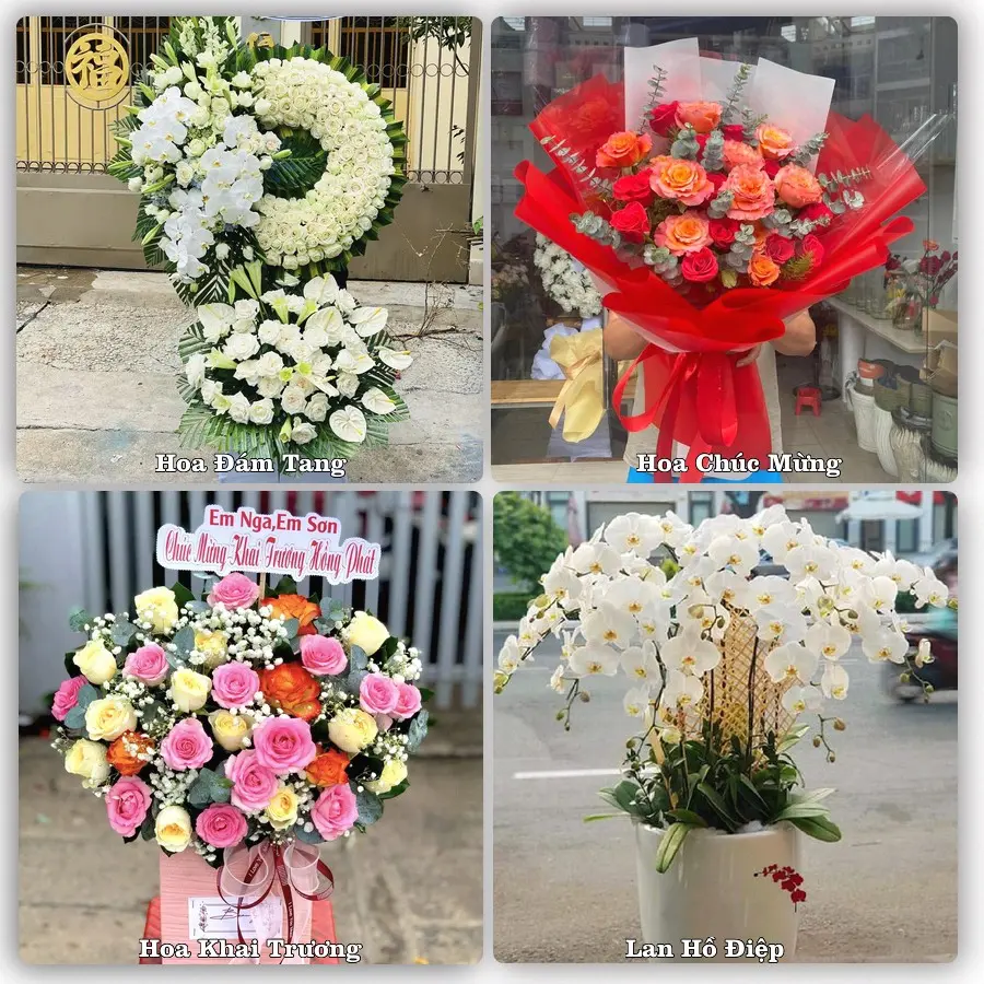 Đặt hoa giao tận nơi khu Rạch Dừa, TP.HCM