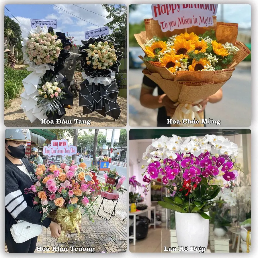 Mẫu hoa tươi giao tại Sa Đéc, Đồng Tháp
