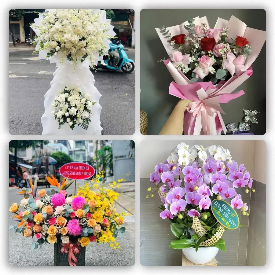 Mẫu hoa tươi tại Sa Pa
