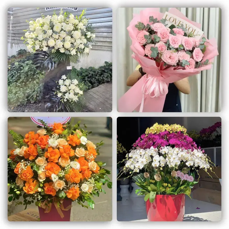 Mẫu hoa tươi tại Sa Thầy