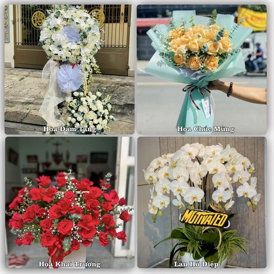 Mẫu hoa tươi dành cho khách đặt hoa tại Sóc Trăng