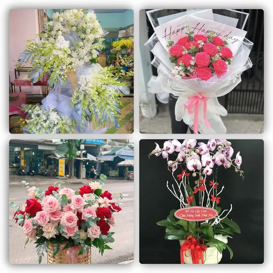 Mẫu hoa tươi tại Tam Bình