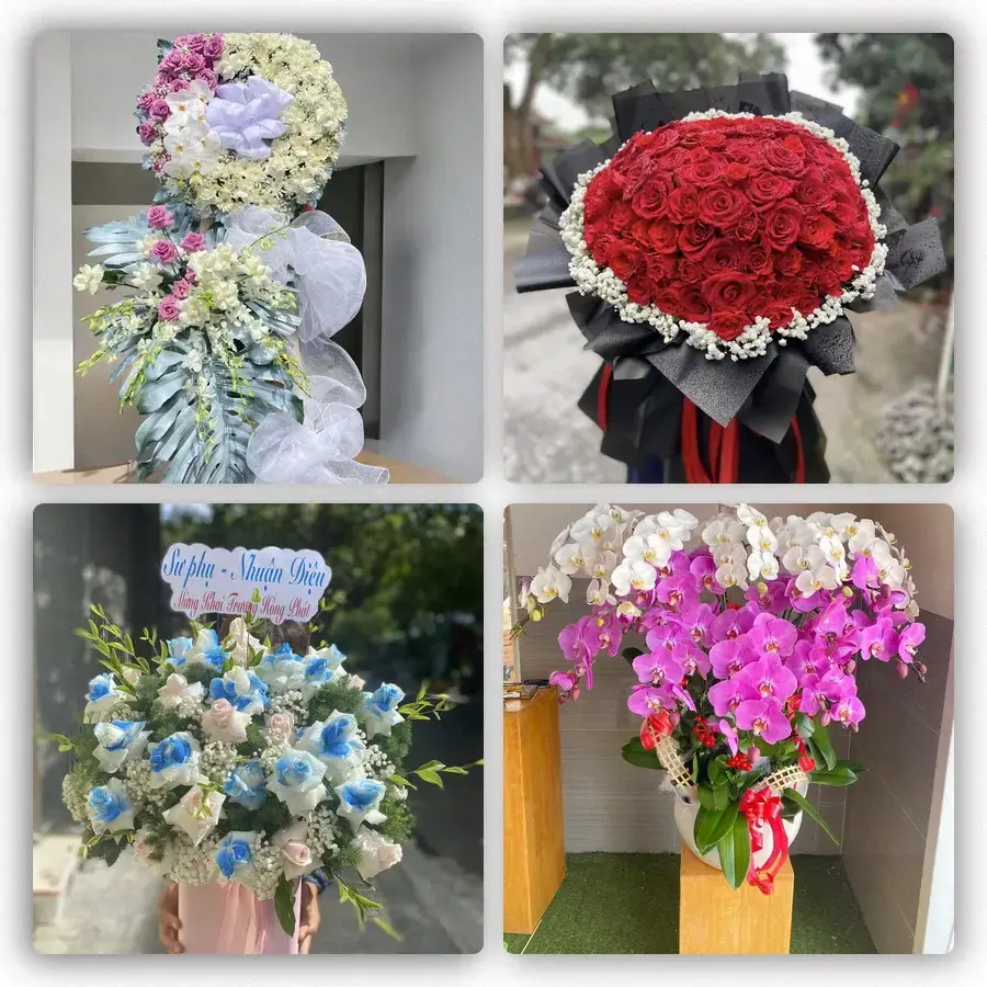 Mẫu hoa tươi tại Tam Bình