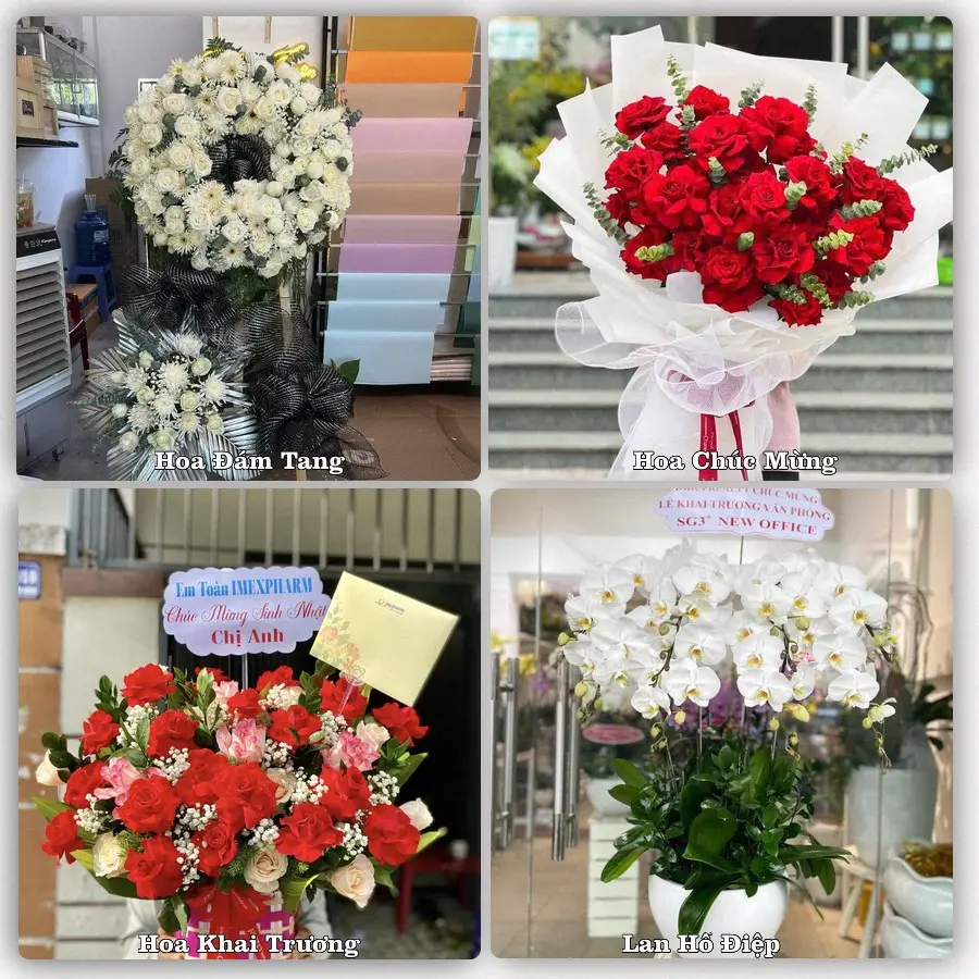 Đặt hoa giao tận nơi khu Tân Mỹ, TP.HCM