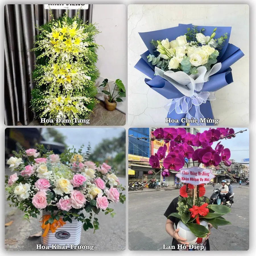 Mẫu hoa tươi giao tại Tân Sơn, TP.HCM