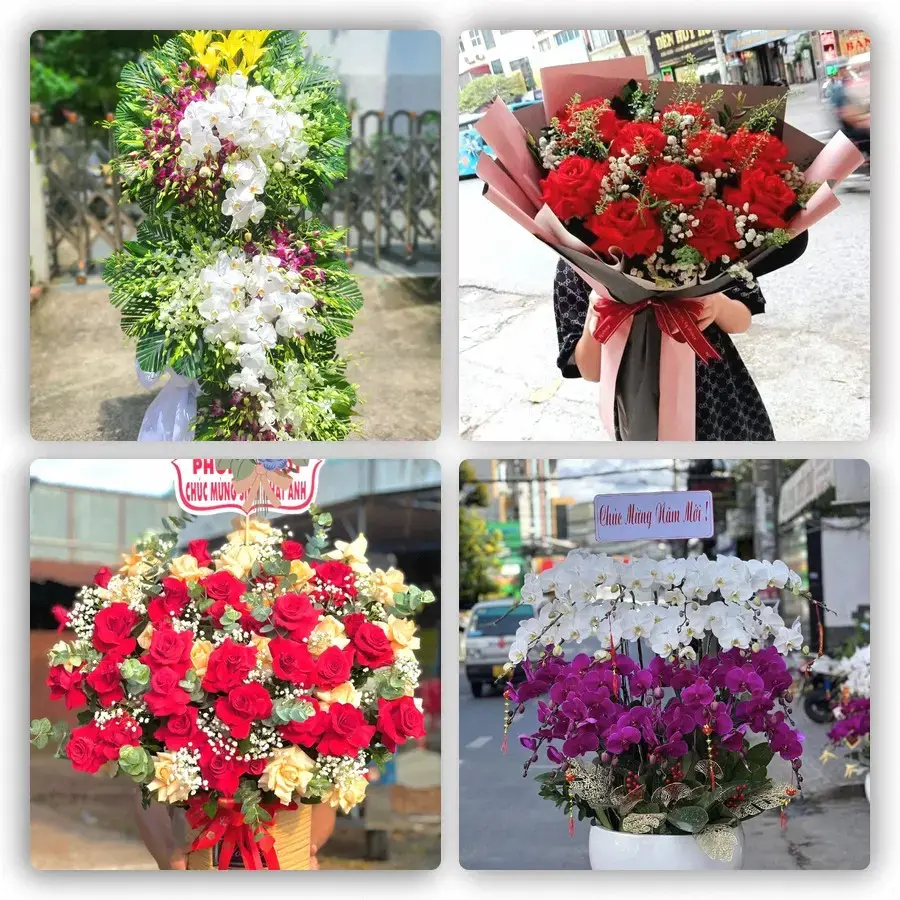 Mẫu hoa tươi tại Tân Thạch