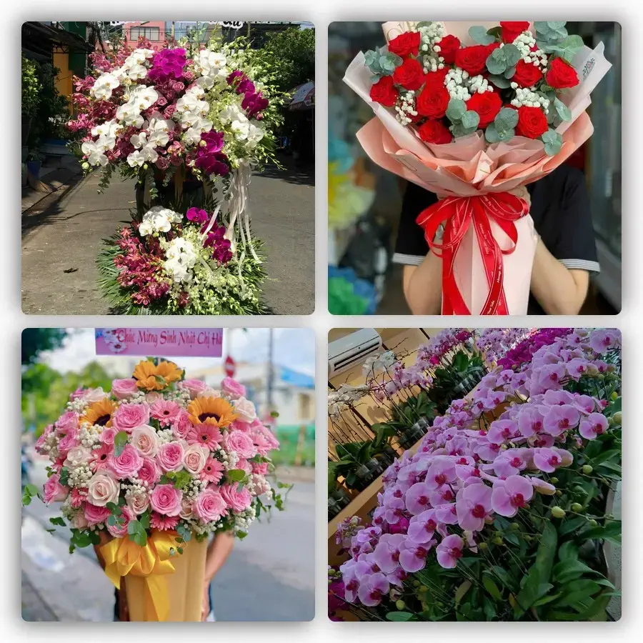 Mẫu hoa tươi tại Tân Thanh