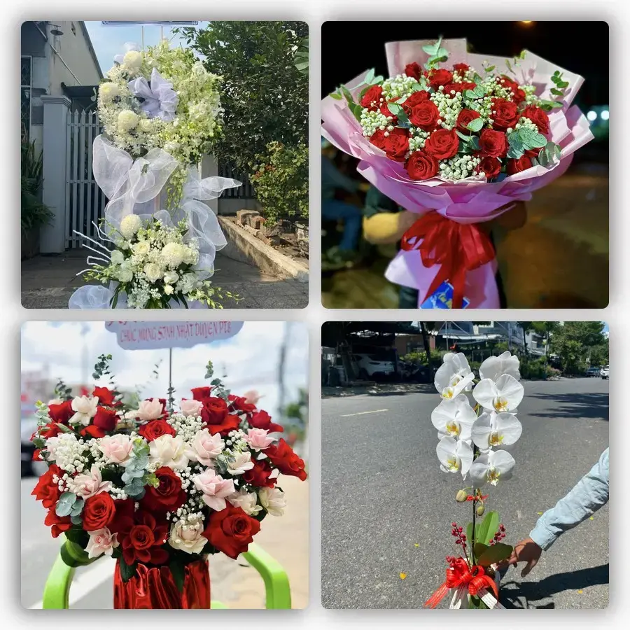 Mẫu hoa tươi tại Tây Sơn