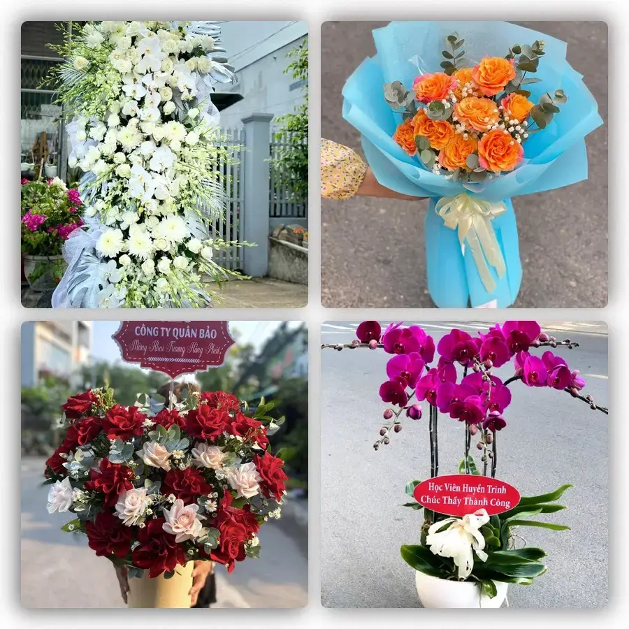 Mẫu hoa tươi tại Thạch Hà