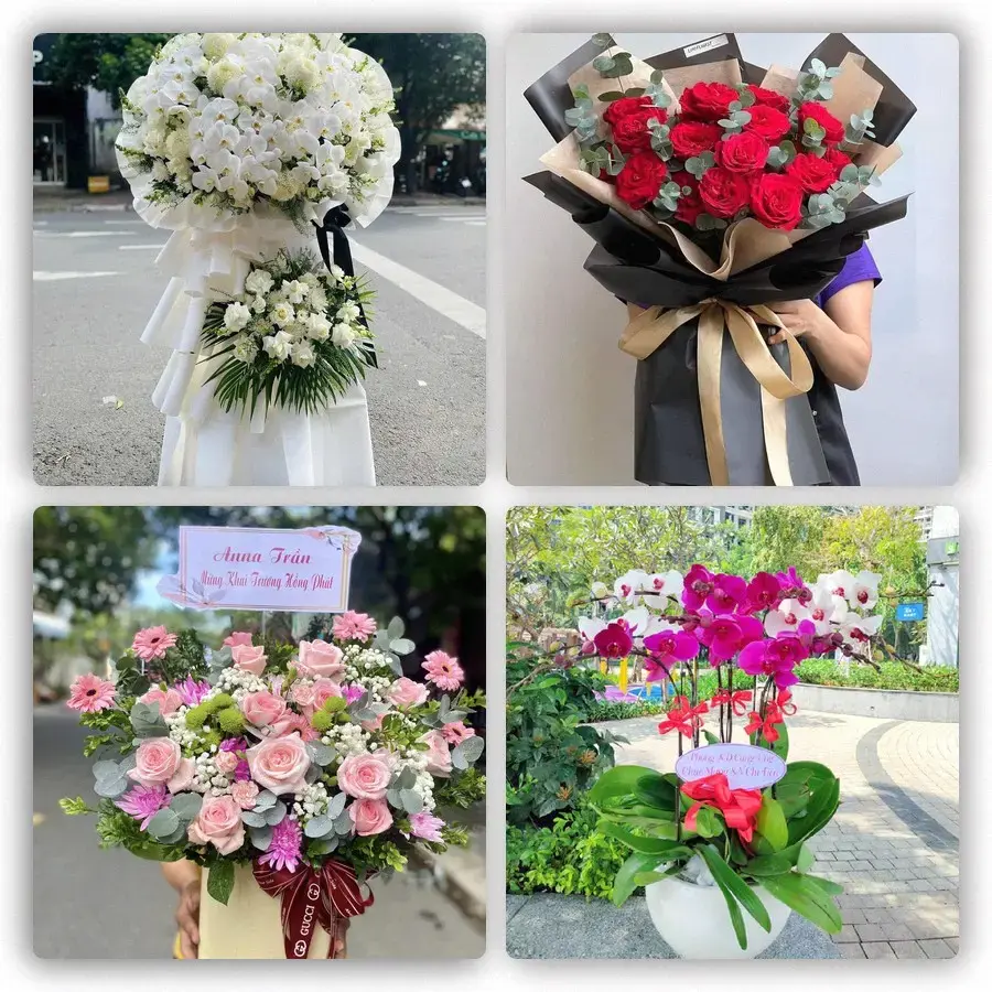 Mẫu hoa tươi tại Thanh Bình