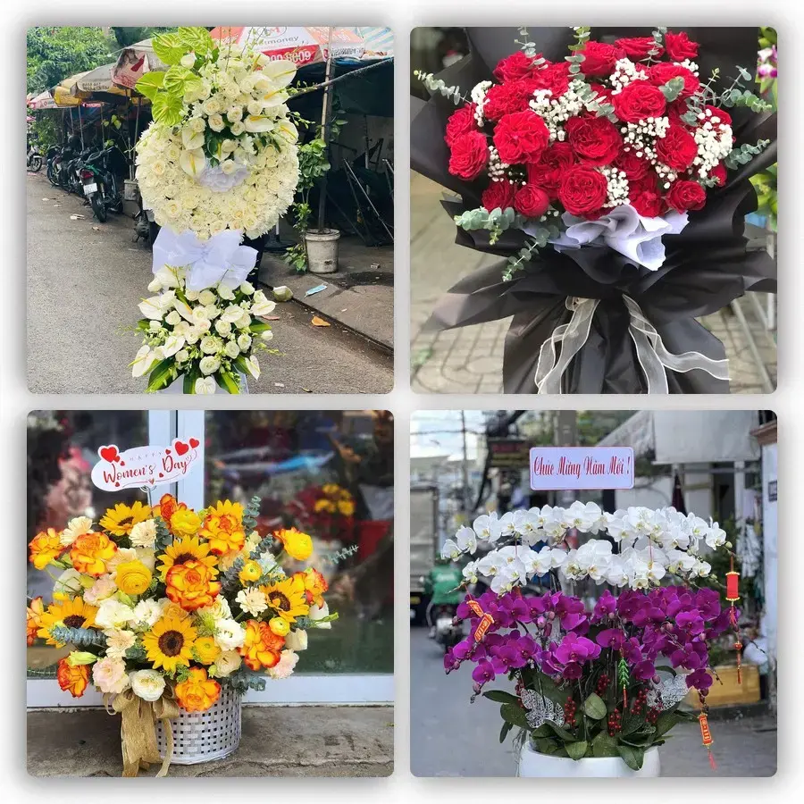 Mẫu hoa tươi tại Thanh Bình