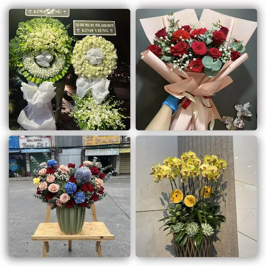 Mẫu hoa tươi tại Thanh Đức