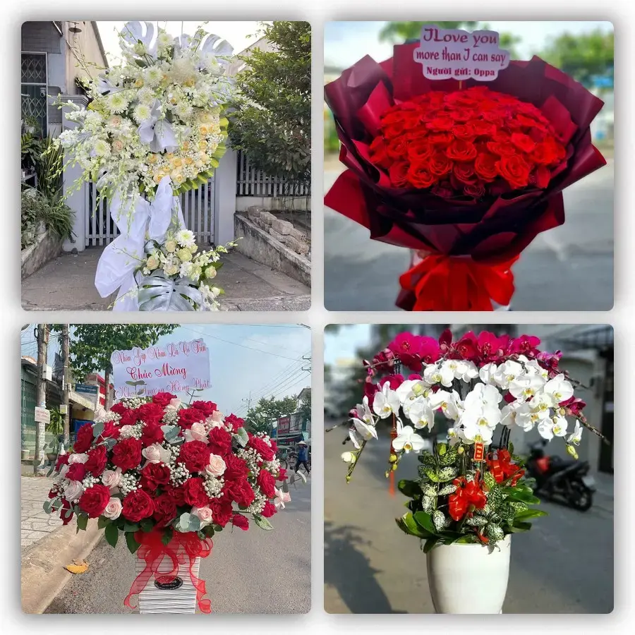 Mẫu hoa tươi tại Thanh Hà