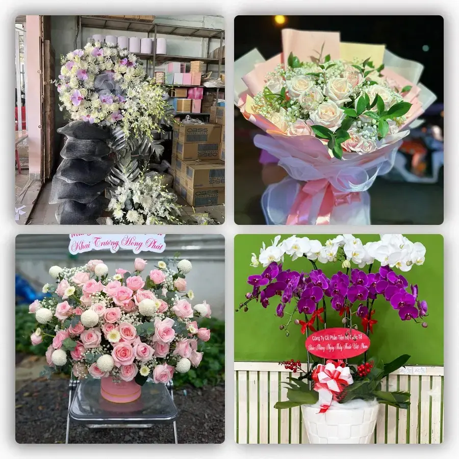 Mẫu hoa tươi tại Thạnh Hải