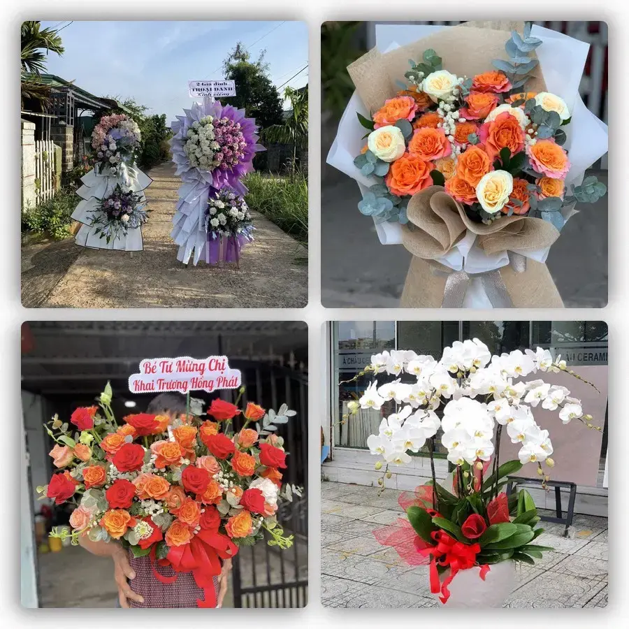 Mẫu hoa tươi tại Thanh Mỹ
