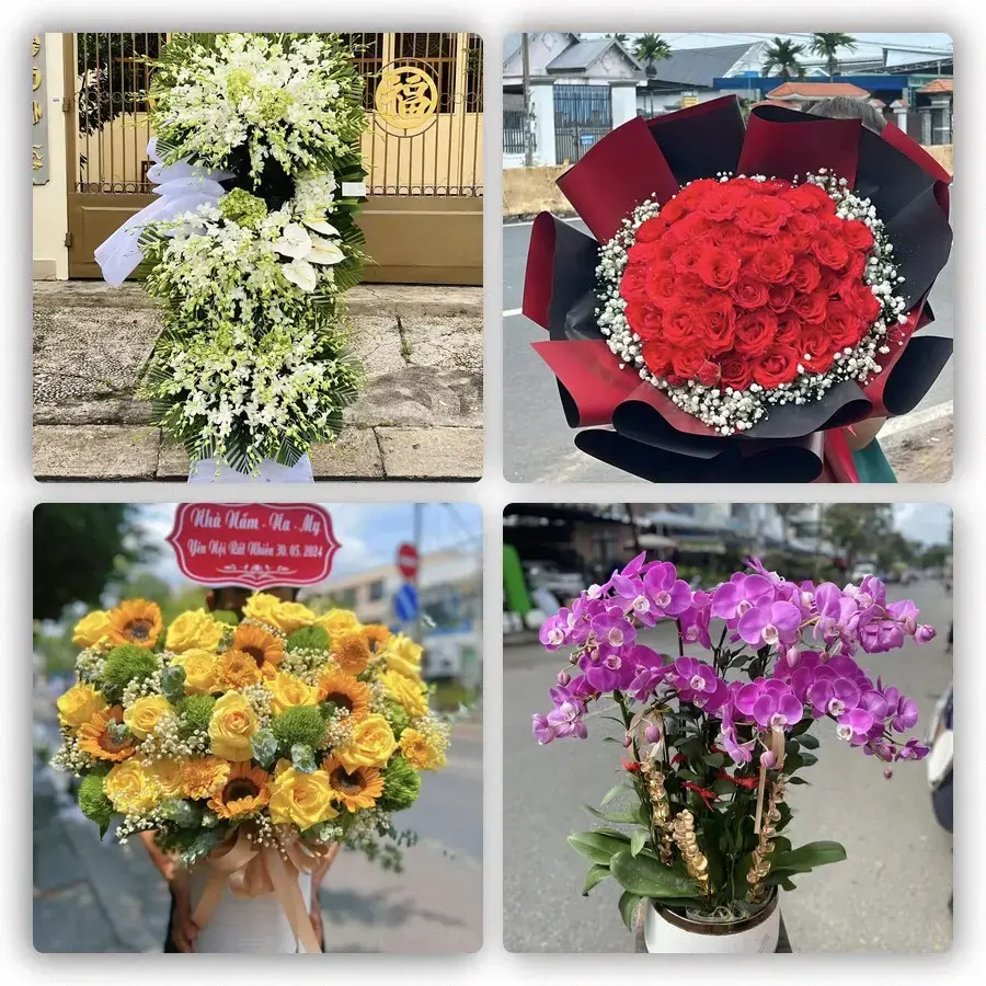 Mẫu hoa tươi tại Thạnh Ngãi