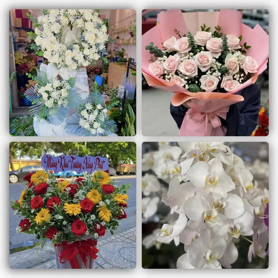 Mẫu hoa tươi tại Thạnh Quới