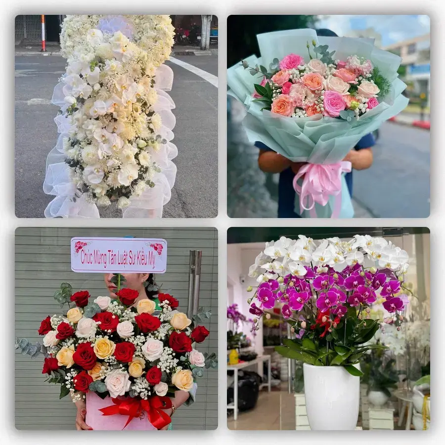 Mẫu hoa tươi tại Thành Thới