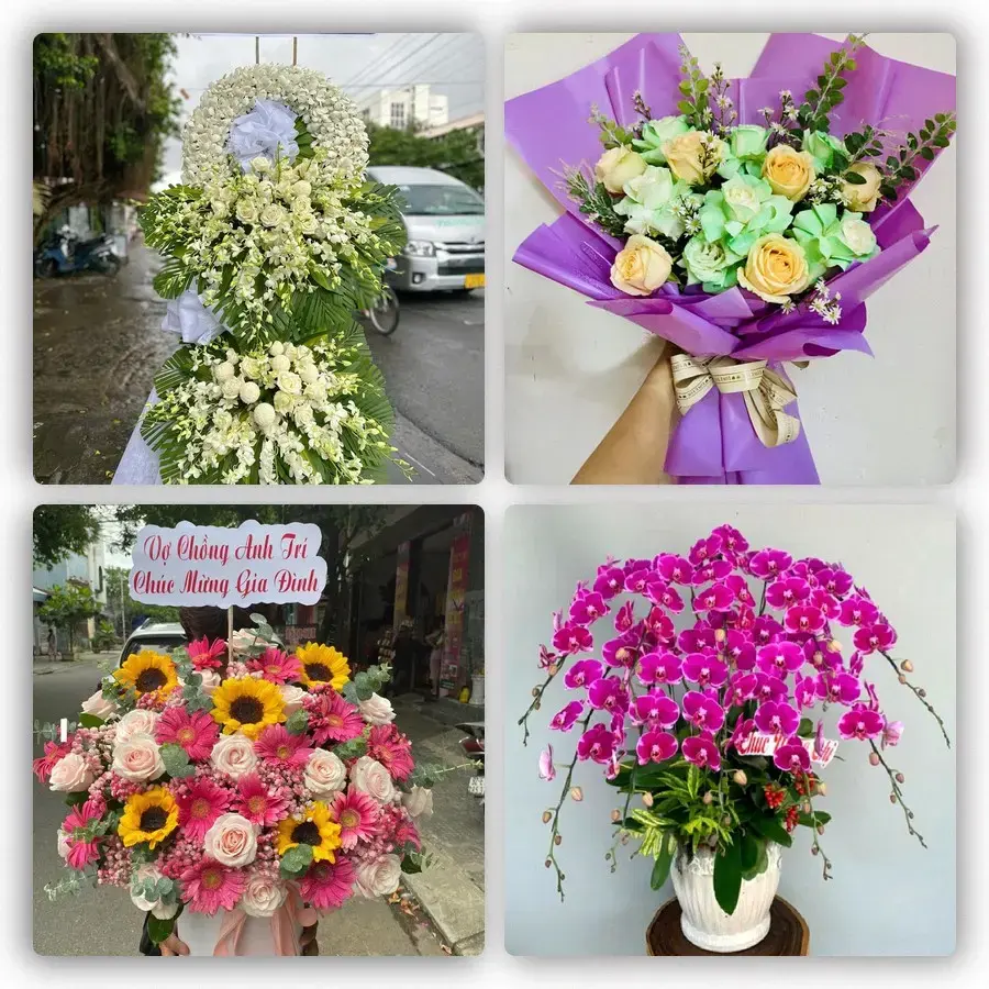 Mẫu hoa tươi tại Thanh Thủy