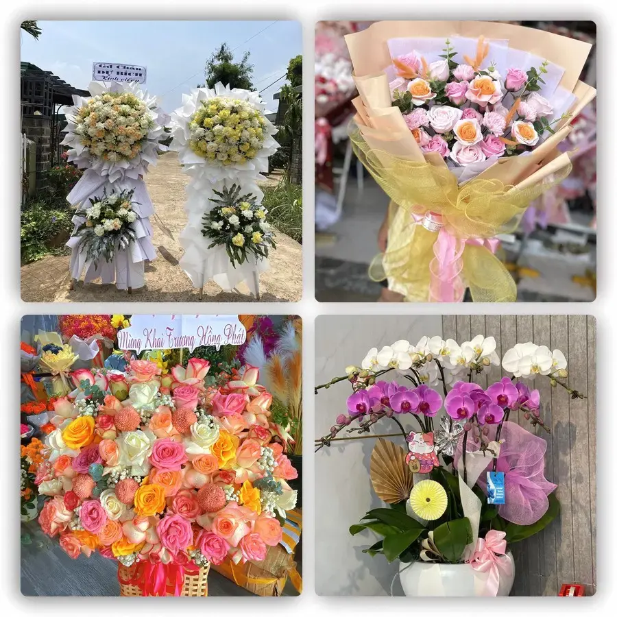 Mẫu hoa tươi tại Thới Hòa