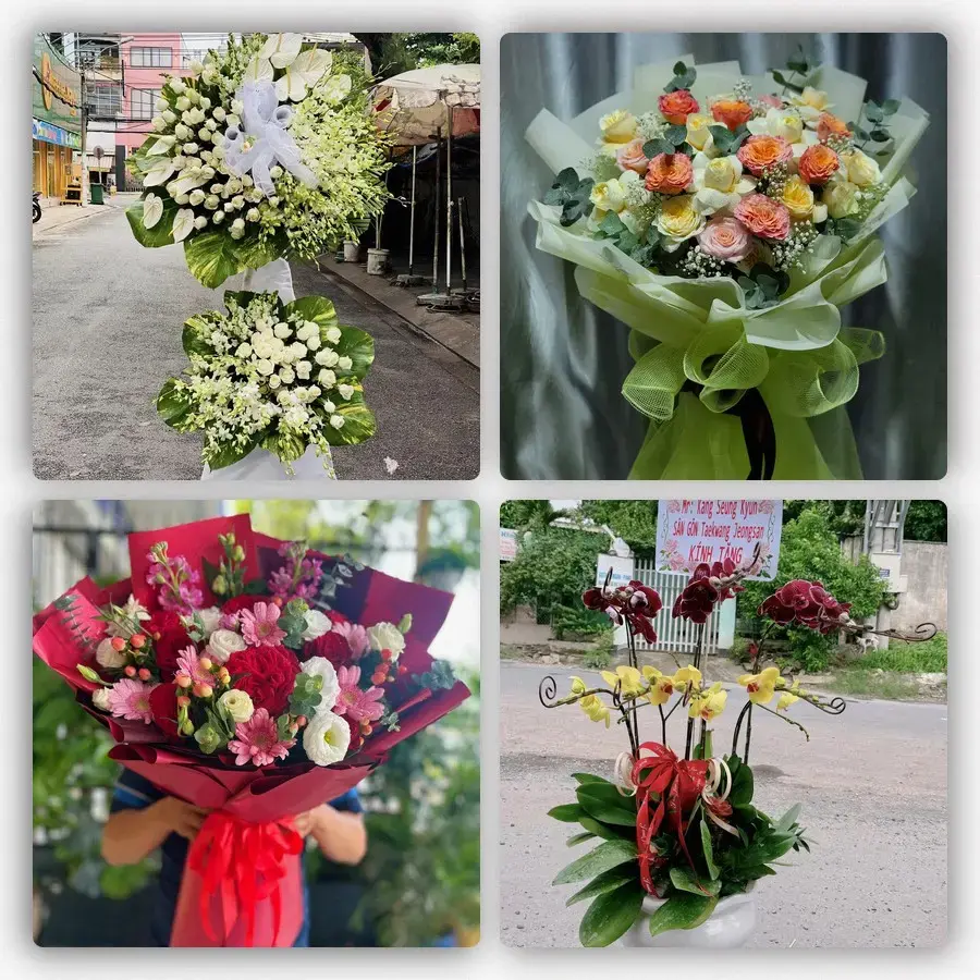 Mẫu hoa tươi tại Thới Thuận