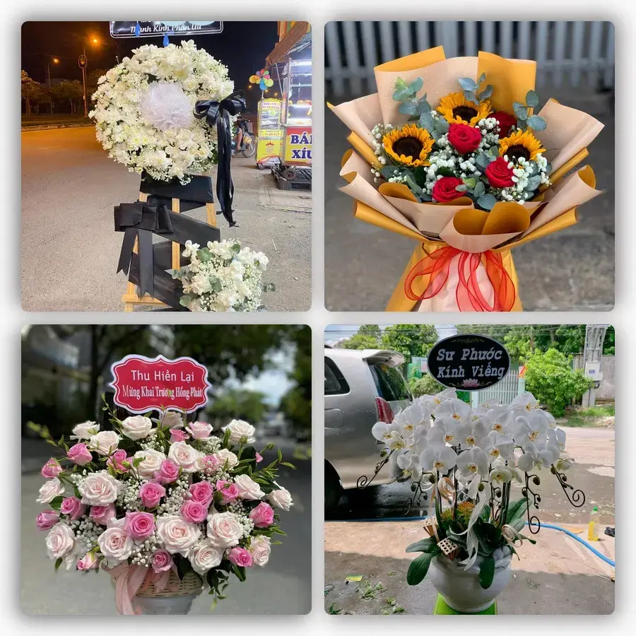 Mẫu hoa tươi tại Thống Nhất