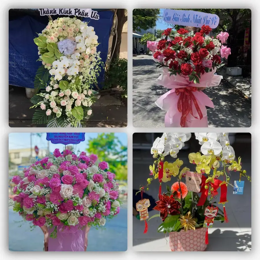 Mẫu hoa tươi tại Thông Nông