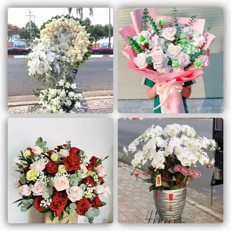 Mẫu hoa tươi tại Thừa Đức