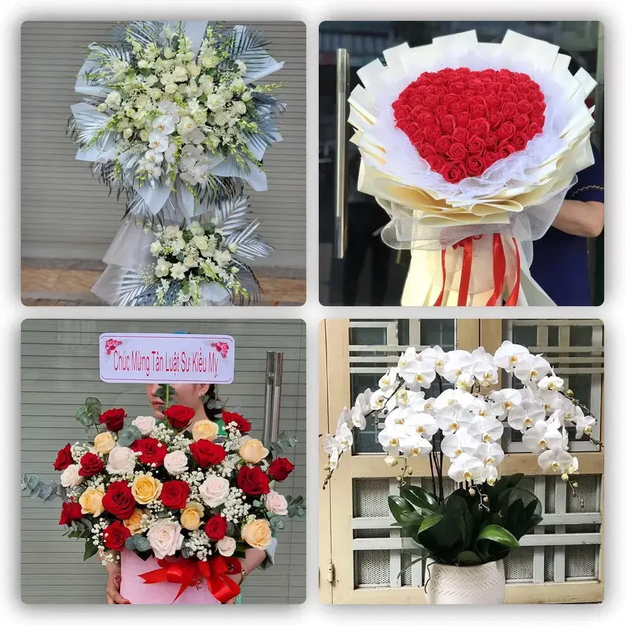 Mẫu hoa tươi tại Thuận Châu