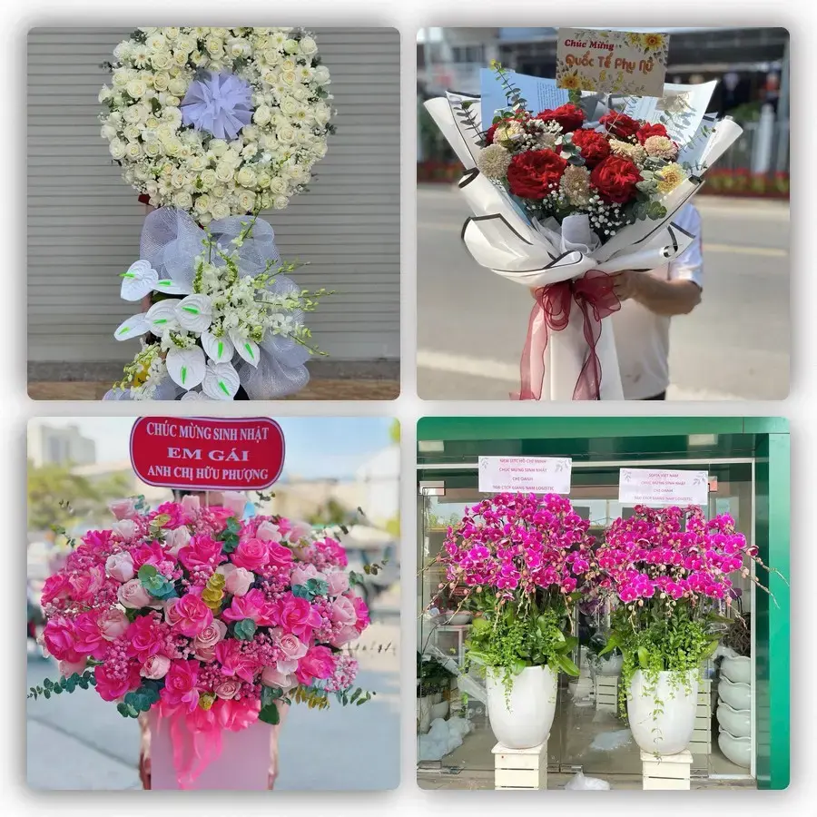 Mẫu hoa tươi tại Thuận Điền