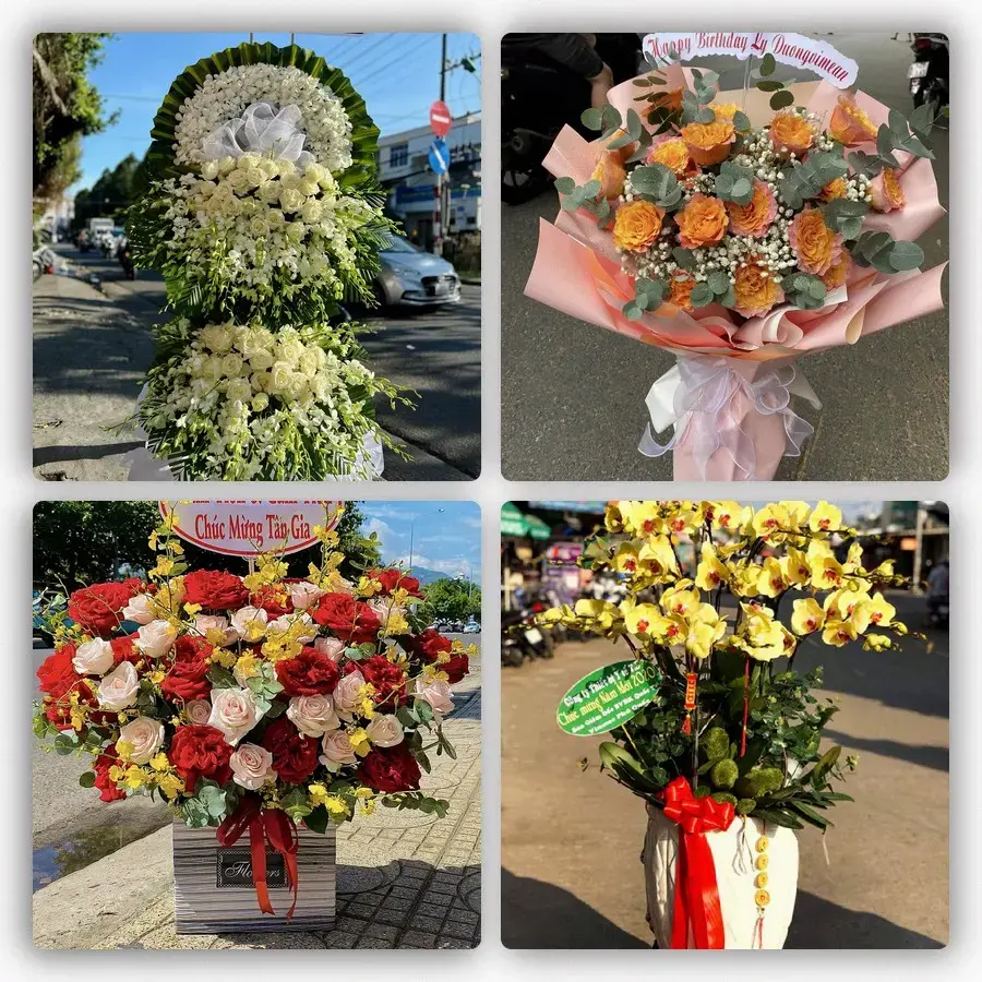 Mẫu hoa tươi tại Thường Thới Tiền