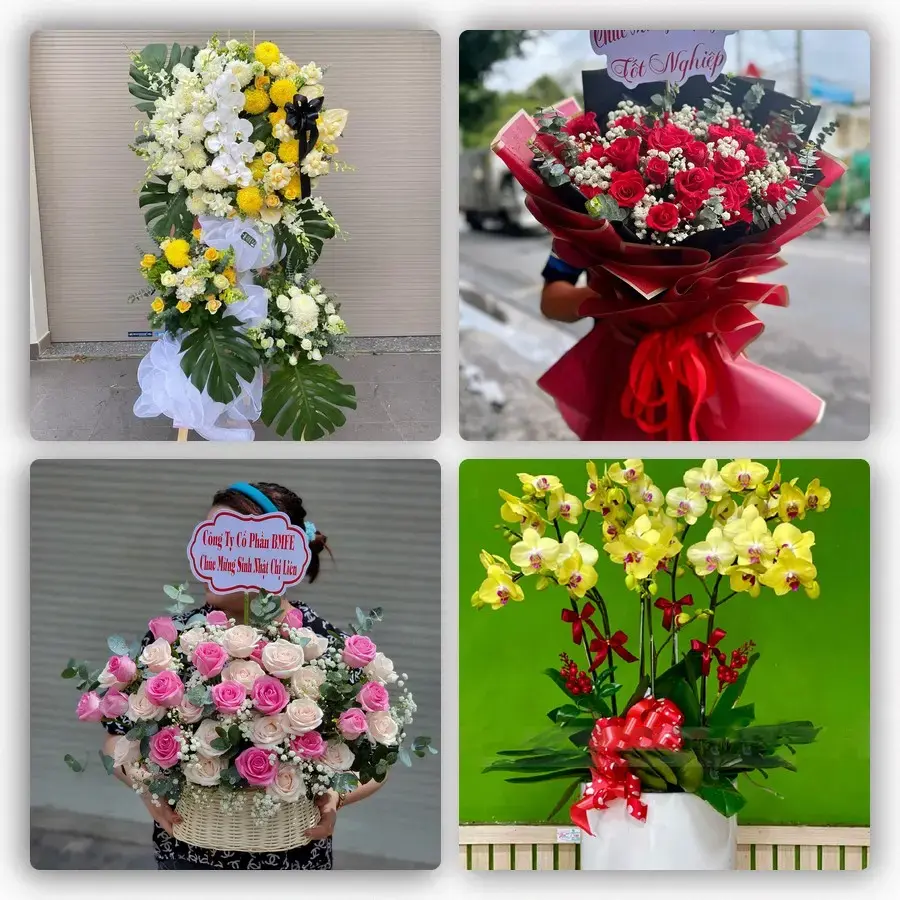 Mẫu hoa tươi tại Tô Hạp