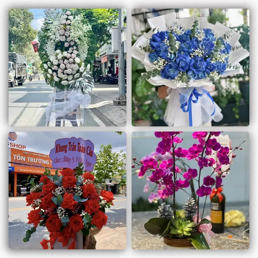 Mẫu hoa tươi tại Trần Cao