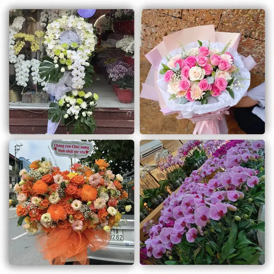 Mẫu hoa tươi tại Trần Văn Thời