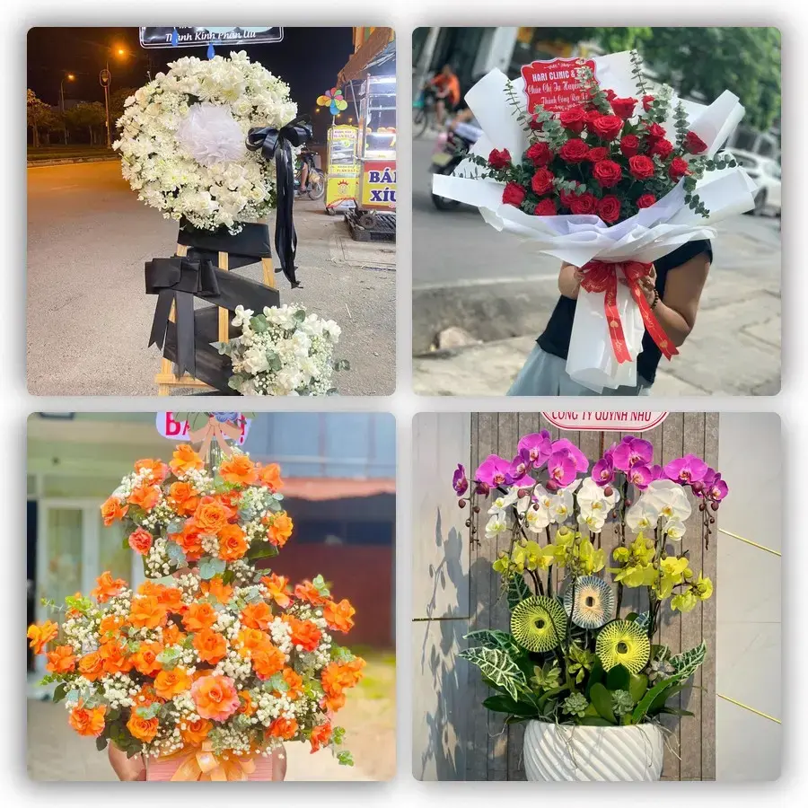 Mẫu hoa tươi tại Trường Long Hòa