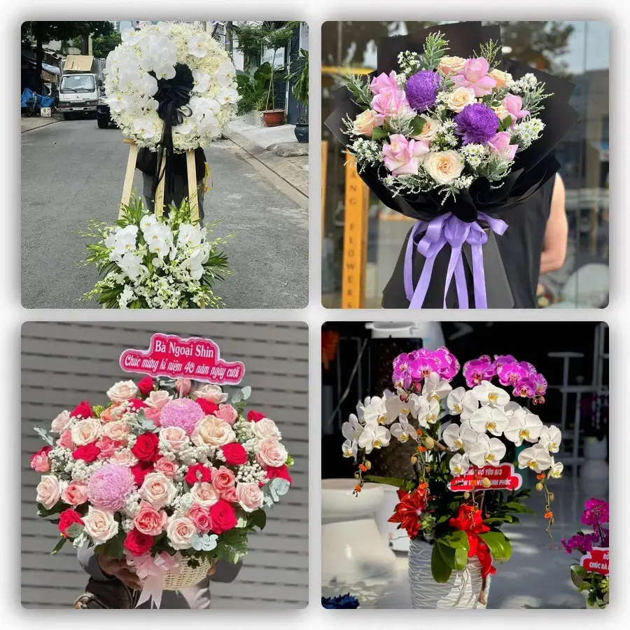 Mẫu hoa tươi tại Tứ Kỳ